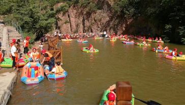 登封大熊山仙人谷一日游【飞云天桥 七彩旱滑 戏水漂流】