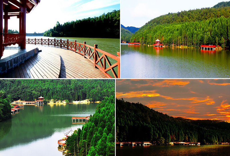 广元旅游西线:天山,三堆,白龙湖,紫兰湖 菖溪,月坝